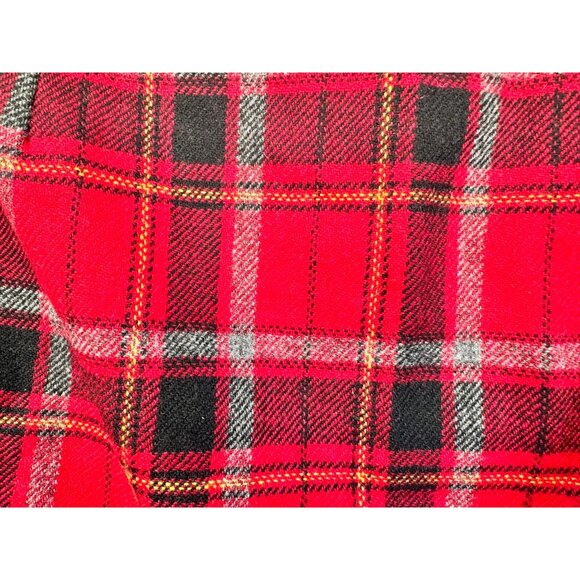 Eddie Bauer Womens Plaid Wool Blend Skirt Size 12 Red Academia - Picture 9 of 9